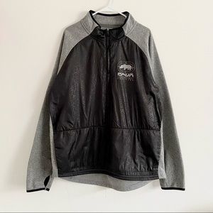 Ecko Function half zip kangaroo pocket jacket | large in mens | black gray